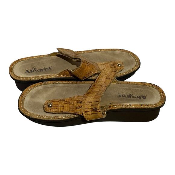 Alegria PG Lite Cork Flip Flop Sandals Women's Size 39 US 9 Comfort Shoes - Picture 7 of 8